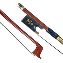 Violin Bow 4/4 Size Violin Bow Brazilwood Stick Lizard Skin Grip Black Mongolia Horsehair W/ Ebony Frog Well Balanced 2024 - compre barato