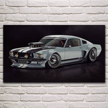 Mustang 1965-carteles de vehículos deportivos clásicos, tuneado personalizado, imagen para pared, decoración para el hogar y la sala de estar, KP512 2024 - compra barato