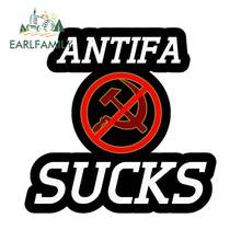 EARLFAMILY 13cm x 12.6cm For ANTIFA SUCKS Car Stickers And Decals Scratch-Proof Car Door Protector Vinyl Car Wrap Sticker 2024 - buy cheap