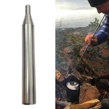 Tubo de fogo edc de aço inoxidável, prático, portátil, dobrável, ferramenta de sobrevivência, acampamento 2024 - compre barato