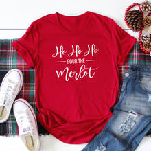 Camiseta casual feminina ho ho ho ho 2024 - compre barato