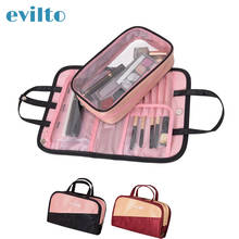 Evilto Travel Makeup Bag Large Capacity Waterproof Cosmetic Bag Women Zipper Clear Make Up Organizer Storage Bath Toilet Bag 2024 - buy cheap