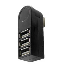 Portable 3 Ports USB 2.0 Mini 270 Degree Rotatable Splitter PC Notebook Laptop Adapter Hub 2024 - buy cheap