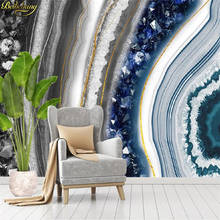 beibehang Custom Modern crystal marble wallpapers for living room agate slice TV background wallpaper 3D photo mural wall paper 2024 - buy cheap