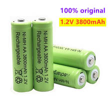 4-20 PCS AA 2A 3800mAh Ni-MH 1.2V Rechargeable Battery 14mm*50mm Nickel-metal Hydride Batteries Pre-Charged 2024 - buy cheap