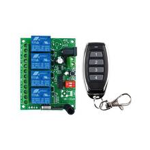 433MHZ RF Wireless DC12V 24V 10A  4channel Remote Control Switches  Receiver Transmitters Motor/fan/street lamp power on and off 2024 - buy cheap