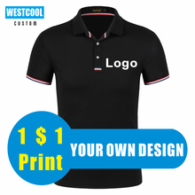 Пользовательские Поло теплопередача печать ваш собственный дизайн вышивка рубашка поло пользовательские логотипы фото повседневные деловые компании Топы WESTCOOL 2024 - купить недорого