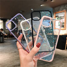 Luxury Star Glitter Clear Silicone Shockproof Case For iPhone 12 11 Pro Max Mini X Xs XR 7 8 Plus SE 2 Sequins Transparent Cover 2024 - buy cheap