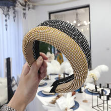 2019 Vintage Sponge Alloy Rhinestone Hair Bands For Women Hair Clips Girls Hair Accessories Hairpin Headband diademas opaska 2024 - buy cheap