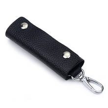 New Arrivals Men Vintage Key Wallet Brand Genuine Leather Housekeeper Cowhide Key Chain 2024 - buy cheap