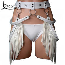 2020 Women Sexy Leather Harness Stockings Garters Gothic Punk Rave Tassel Thigh Straps Suspenders Bondage Belt Accessories 2024 - buy cheap