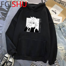 Kawaii Hunter X Hunter Hoodies Men Winter Warm Sweatshirt Killua Zoldyck Anime Manga Black Hoodies Funny Cartoon Hoody Male 2024 - buy cheap