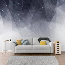 3D-обои Milofi на заказ, настенные современные черно-белые абстрактные Геометрические линии, фоновая стена, украшение для гостиной, спальни 2024 - купить недорого