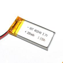 3.7V 300mAh 402040 Li-ion Li-po Battery Polymer Lithium Batteries Cells for Small Toys MP3 MP4 MP5 Smart Watch GPS 2024 - buy cheap