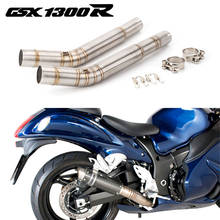 Motorcycle Exhaust GSX1300R Exhaust Connector Link Pipe For Suzuki Hayabusa GSX1300R Muffler Middle Pipe 2008-2015 Year 2024 - buy cheap