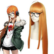 Anime persona 5 futaba sakura peruca cosplay cabelo sintético longo das mulheres festa de halloween role play perucas traje 2024 - compre barato