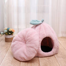 Pet products Chat house for closed townhouses cats bed sleeping for A small plush warmth cats beds cave washable  accessories 2024 - buy cheap