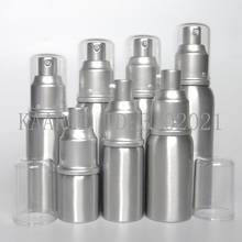 10 Uds alta calidad 20/30/50/60ml de aluminio botella vacía embalaje prensa loción de emulsión cosmética viales bombeo muestra subpaquete botellas 2024 - compra barato
