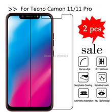 2PCS Tempered case For Tecno Camon 11 case 9H 2.5 Explosion-proof Clear LCD Screen Protector Phone Guard for Camon 11 Pro 2024 - buy cheap