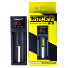 Liitokala carregador de pilhas, para carregamento, bateria de lítio 100 18650 18350 18500 16340 17500 nimh 2024 - compre barato