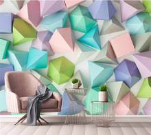 Beibehang-papel tapiz personalizado 3d, mural nórdico minimalista, patrón geométrico, Fondo de TV, papel de pared, decoración del hogar, mural 3d 2024 - compra barato
