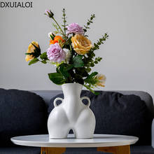 Nordic style female body art ceramic vase home decor accessories modern minimalist crafts flower arrangement 25x16.5x31cm 2024 - buy cheap