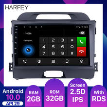 Harfey 9 дюймов Android 10,0 8-ядерный автомобиль радио gps 2Din Автомобильный мультимедийный плеер для 2010 2011 2012 2013-2015 KIA Sportage с Bluetooth 2024 - купить недорого