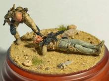 1/35 resina modelo de construção kit figura soldado ferido 2024 - compre barato