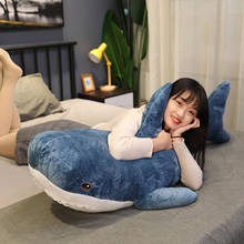 Big Size Funny Soft Bite Pink Plush Shark Toy Pillow Appease Cushion Gift For Children 2024 - buy cheap