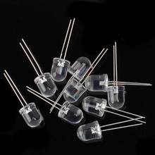 10pcs 10mm Ultra Bright Purple UV LED Lamp Light Emitting Diode 3.2-3.4V 20mA 2024 - buy cheap