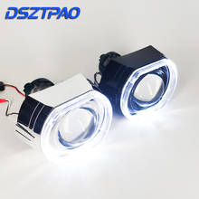 Bi-xenon Lens Projector Headlight LED Running Lights Square Sport Angel Eyes Lenses 3.0'' Hella 3r G5 5 Car Retrofit Modify D2s 2024 - buy cheap