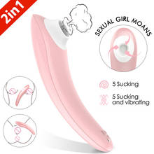 Sucking Clit Vibrator Tongue Licking Nipple Sucker Clitoral Stimulation Breast Massager Heating Oral Sex Toys for Women 2024 - buy cheap