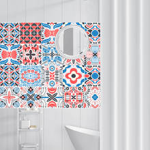 Adesivo de azulejo de 15/20cm, adesivo à prova d'água para cozinha e banheiro, arte geométrica colorida para parede do quarto das crianças 2024 - compre barato