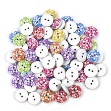 500PCS 15MM Mixed Round Wooden Buttons Sewing Scrapbook Clothing Gifts Crafts Card Making DIY Home Decor Tools 2024 - buy cheap