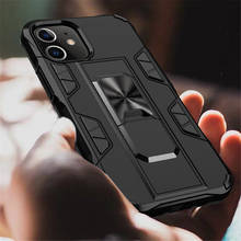 For iPhone 11 Pro Max Luxury Armor Shockproof Case For iPhone 11 12 Mini SE 2020 XR XS X 6 6S 7 8 Plus Kickstand Cover Case 2024 - buy cheap