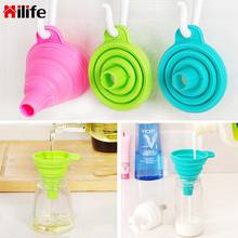 Mini Silicone Hopper Collapsible Style Funnel Accessories Gadgets Portable High Quality Cooking Tools 2024 - buy cheap