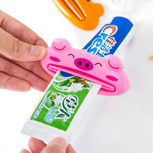 Exprimidor de tubo de pasta de dientes para el hogar, dispensador de pasta de dientes de dibujos animados, fácil de usar, accesorios para baño, Piggy / Frog / Panda 2024 - compra barato
