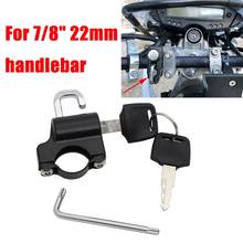 Universal Motorcycle Helmet Lock Motorbike Hanging Hook Keys Set Aluminum Compatible with 7/8Inch 22mm Handlebar Tubing 2024 - buy cheap