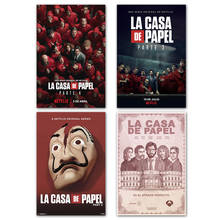 La casa de papel pôster impressões de filme, programa de tv, temporada de dinheiro, arte de parede, decoração de imagem, casa de papel, cartazes de tela 2024 - compre barato