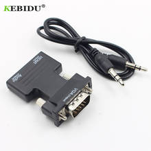 KEBIDU HDMI-compatible to VGA Converter with Audio Adapter  Male to Female Support 1080P Signal Output Convertor+Audio Cables 2024 - buy cheap