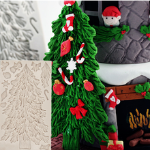 Molde de silicona para árbol de Navidad y nieve, herramienta de decoración para hornear, para pastel, pan, chocolate, postre, fondant de Mousse 2024 - compra barato