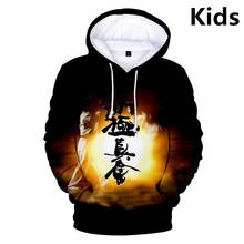 3 a 14 anos crianças hoodies kyokushin karate 3d impresso moletom com capuz moletom meninos meninas jaqueta de manga longa casaco crianças roupas 2024 - compre barato
