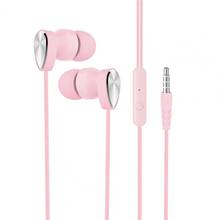 L106 3.5mm Plug Dynamic Wired Heavy Bass Stereo In-ear Phone Earphone with Mic 2024 - buy cheap
