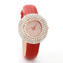 Женские Аналоговые кварцевые наручные часы с Круглым Циферблатом из искусственной кожи 2022 - купить недорого