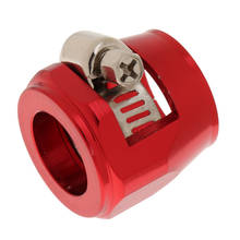 AN10 Hose End Finishers Oil Fuel Line Clip Clamp Fitting Accessories Red 2024 - buy cheap