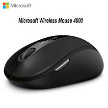 Mouse sem fio portátil microsoft 4000, bluetooth 4.0, com tecnologia bluetooth, interface usb de 2.4ghz, 1000dpi silencioso para laptop 2024 - compre barato