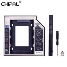 CHIPAL 2019 алюминиевый 2nd Second HDD Caddy 12,7 мм SATA 3,0 Optibay 2,5 ''SSD DVD жесткий диск драйвер CD-ROM чехол адаптер Корпус 2024 - купить недорого