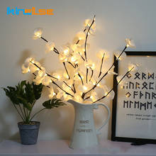 Simulación LED orquídea rama luces nocturnas 20 bombillas Navidad florero relleno flor Hada lámpara niños bebé regalo decoración escritorio iluminación 2024 - compra barato