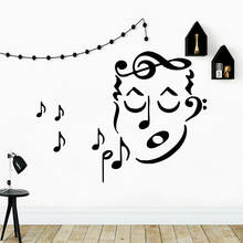 Cartoon Music Home Decor Vinyl Wall Stickers For Kids Room Living Room Home Decor Waterproof Wall Art Decal 2024 - buy cheap