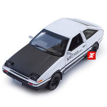 Hot 1:28 Scale Racing Anime Initial D Toyota Trueno Ae86 Metal Model With Light And Sound Diecast Car Pull Back Alloy Toys 2024 - buy cheap